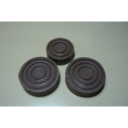 Jeu 3 couvre-pédales noirs 4CV