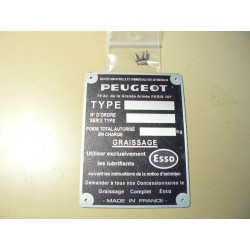 Plaque constructeur vierge...