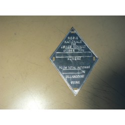 Plaque constructeur vierge...