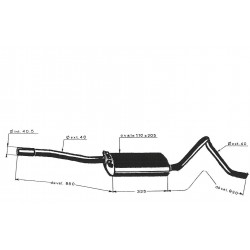 Silencieux P60 emboiture